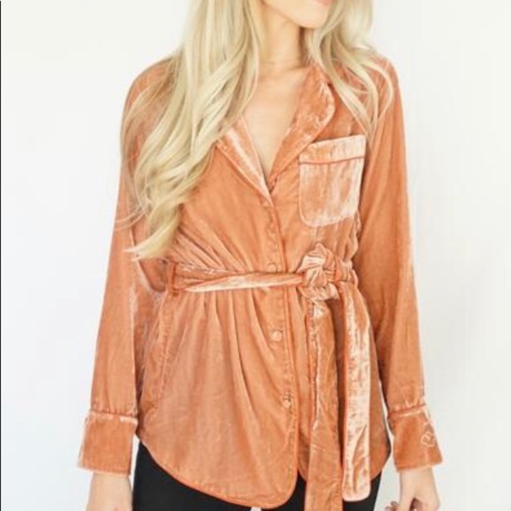 Scotch & Soda Velvet Button Up Shirt